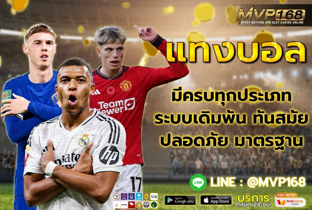 แทงบอล ทุกประเภท ด้วยระบบทันสมัย ปลอดภัย มั่นคงกับเว็บของเรา